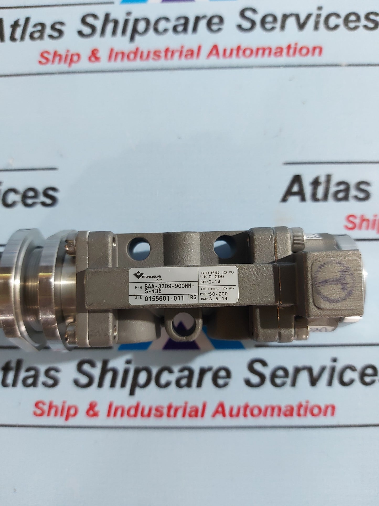 VERSA BAA-3309-900HN-S-43E PNEUMATIC DIRECTIONAL VALVE