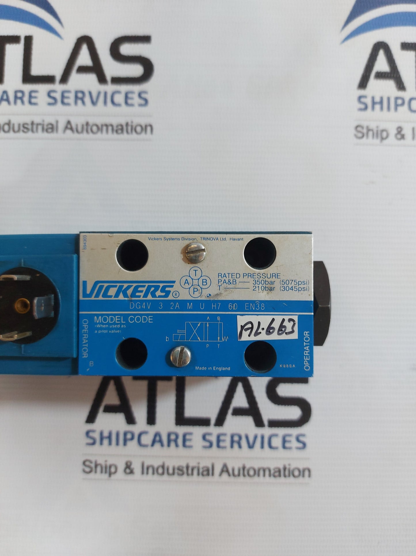 VICKERS DG4V 3 2A M U H7 60 EN38 DIRECTIONAL CONTROL VALVE