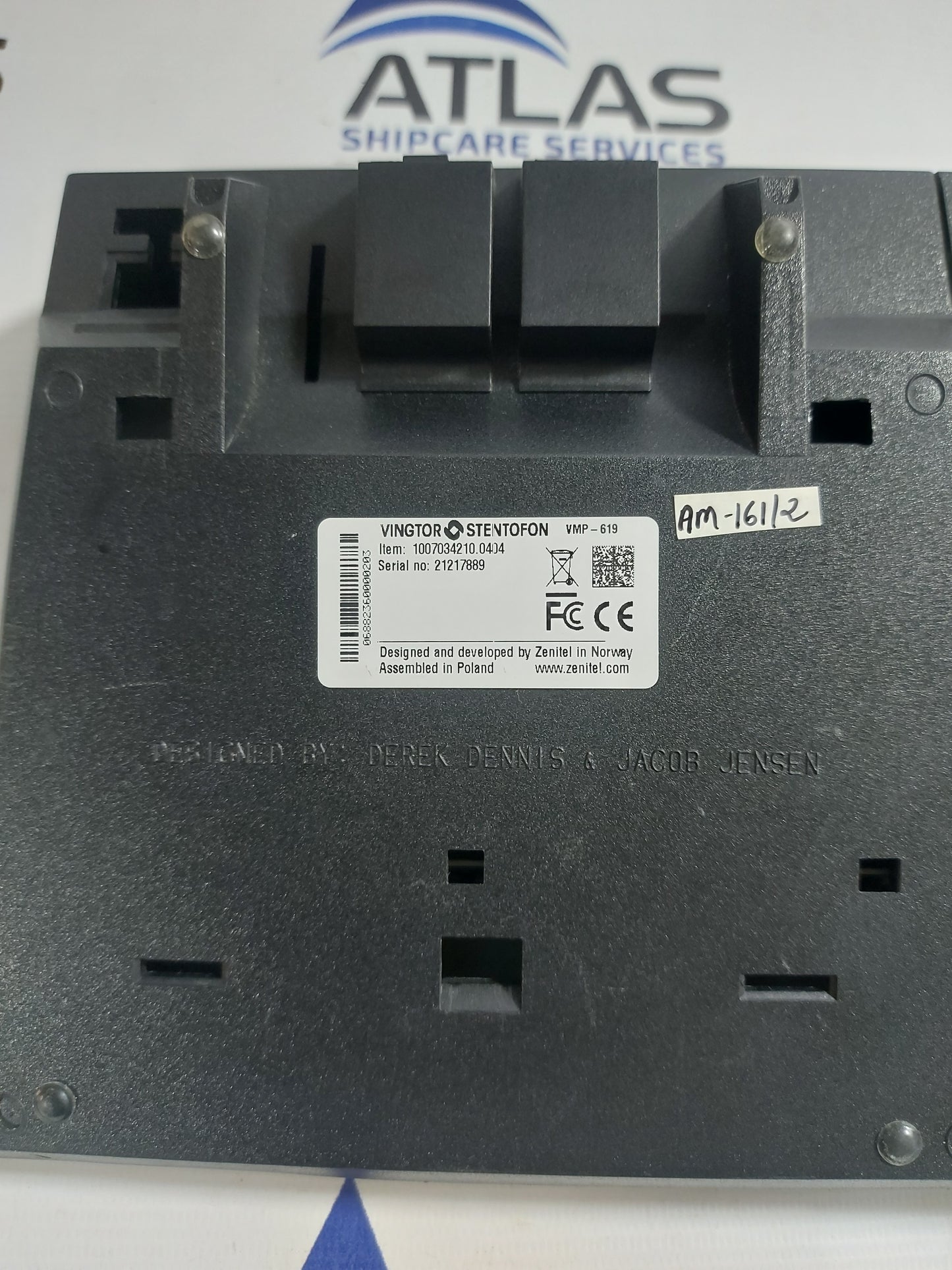 VINGTOR-STENTOFON VMP-619 MASTER STATION W/HANDSET 1007034210.0404