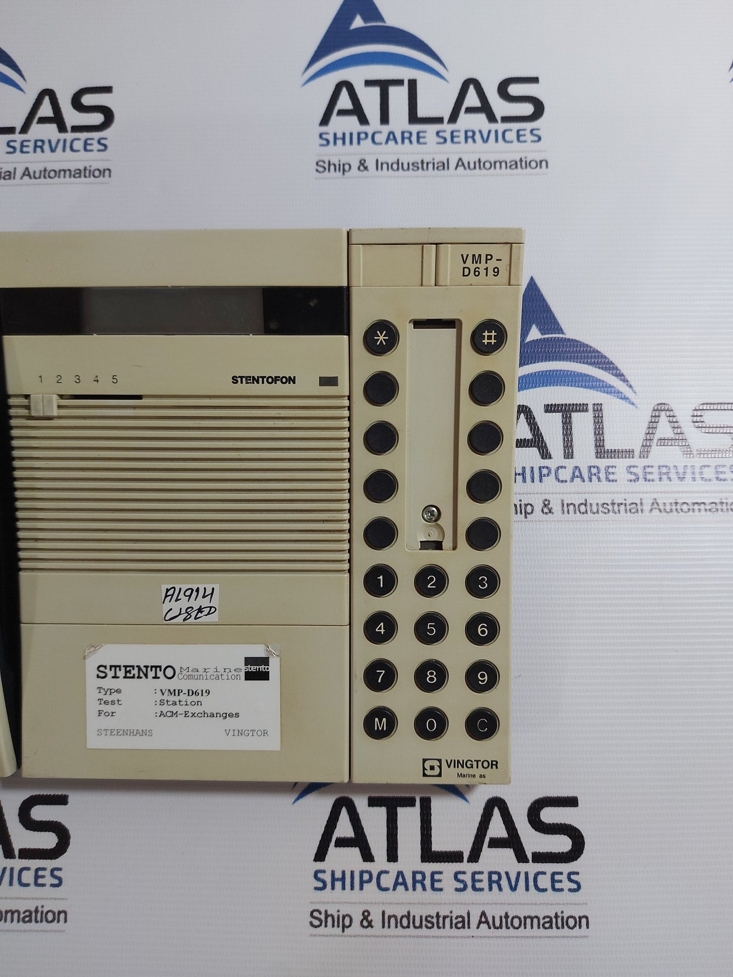 VINGTOR-STENTO VMP-D619 MASTER STATION W/HANDSET REV: 02.23