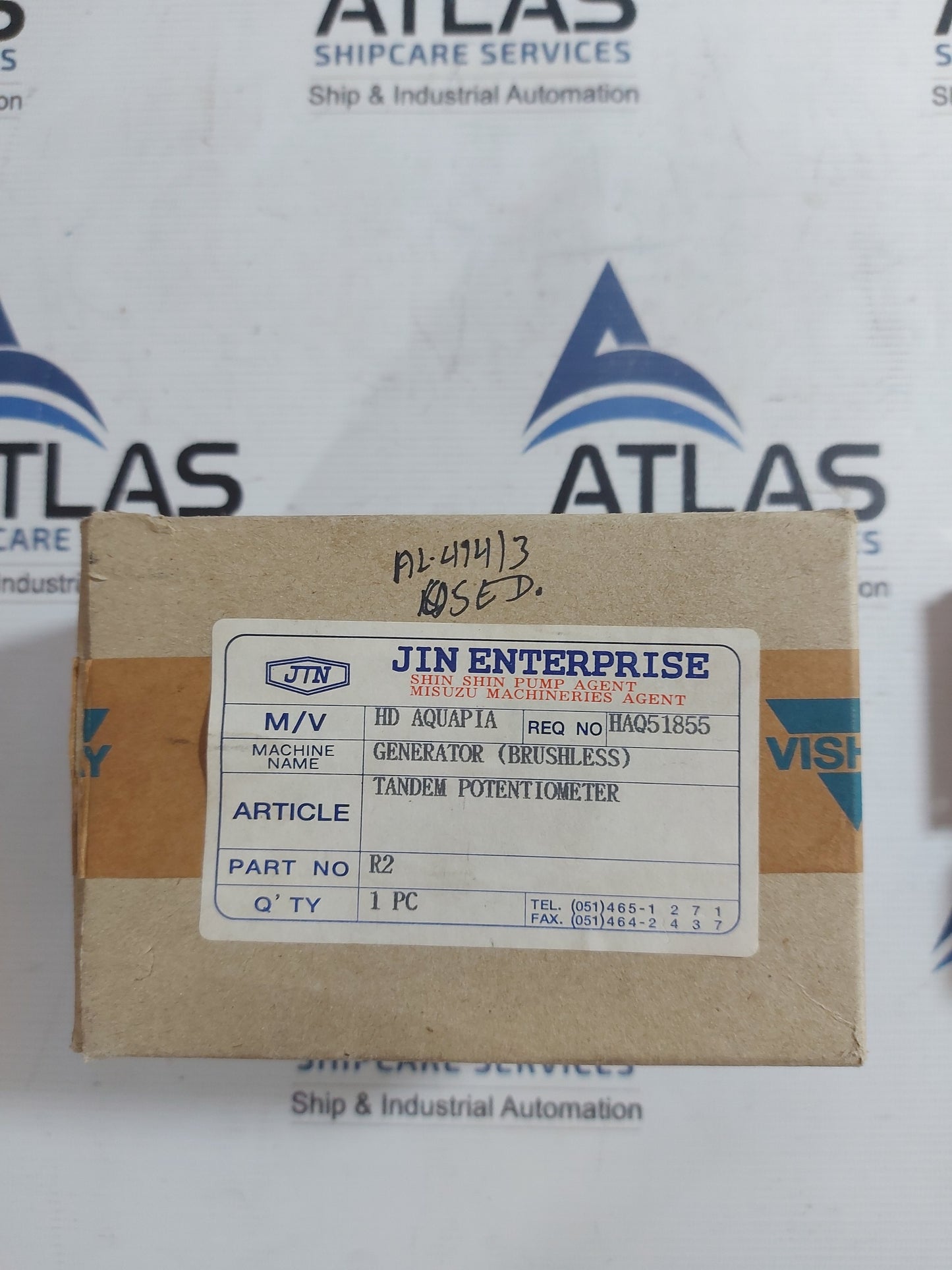 VISHAY R2P 40 50 4R7 +/-10% TANDEM POTENTIOMETER GENERATOR BRUSHLESS PART