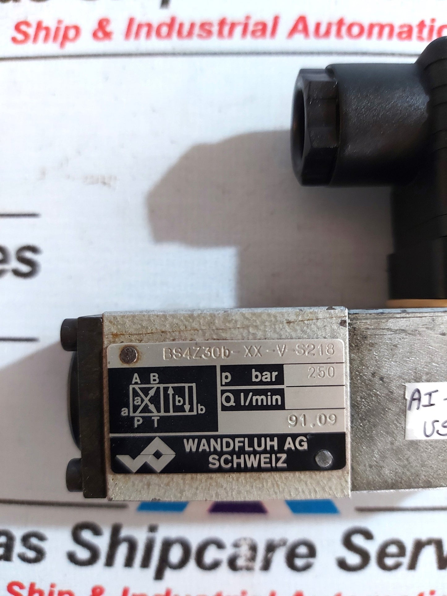 WANDFLUH BS4Z30B-XX-Z-S218 SOLENOID VALVE