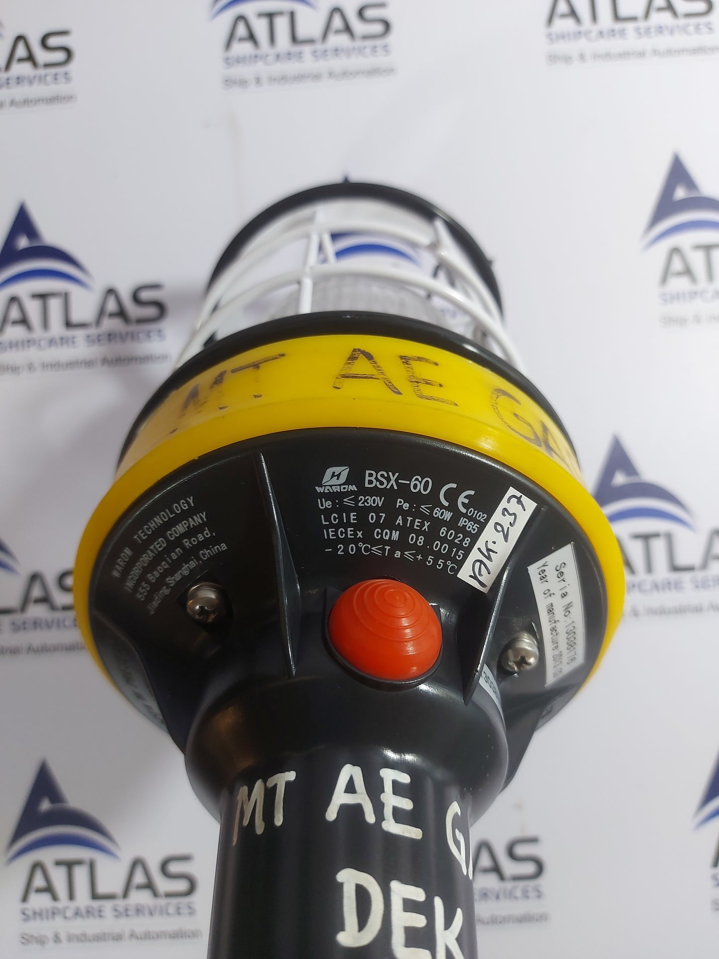 WAROM BSX-60 SERIES EXPLOSION PROOF INCANDESCENT HAND LAMP