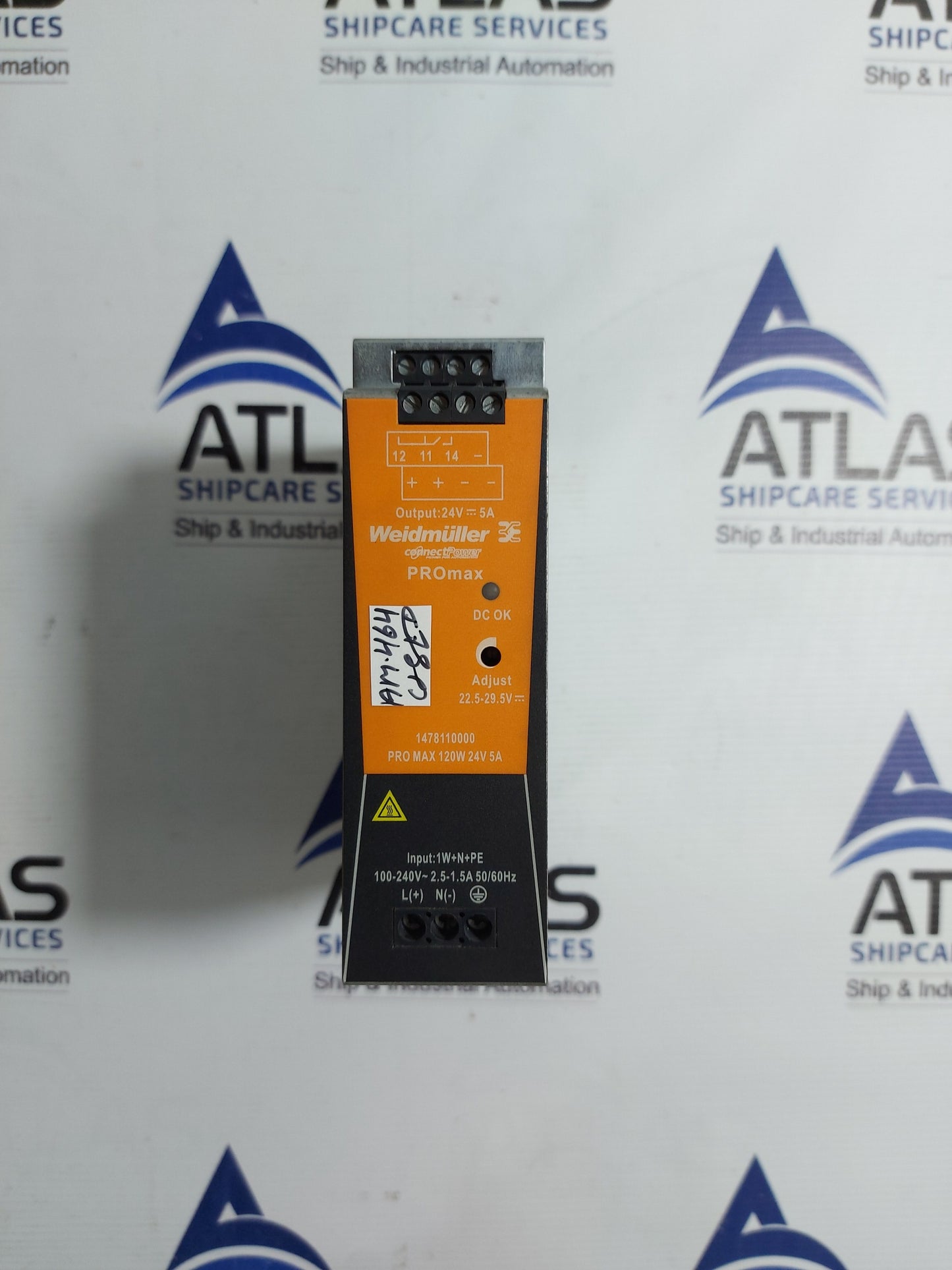 WEIDMULLER 147810000 SWITCHING POWER SUPPLY PRO MAX 120W 24V 5A