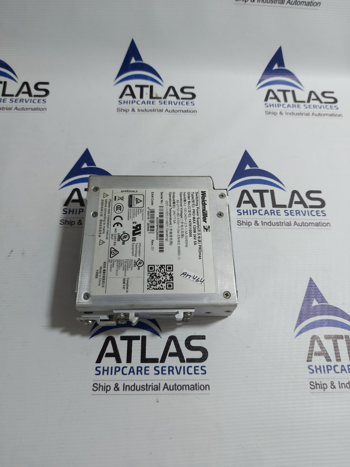 WEIDMULLER 147810000 SWITCHING POWER SUPPLY PRO MAX 120W 24V 5A