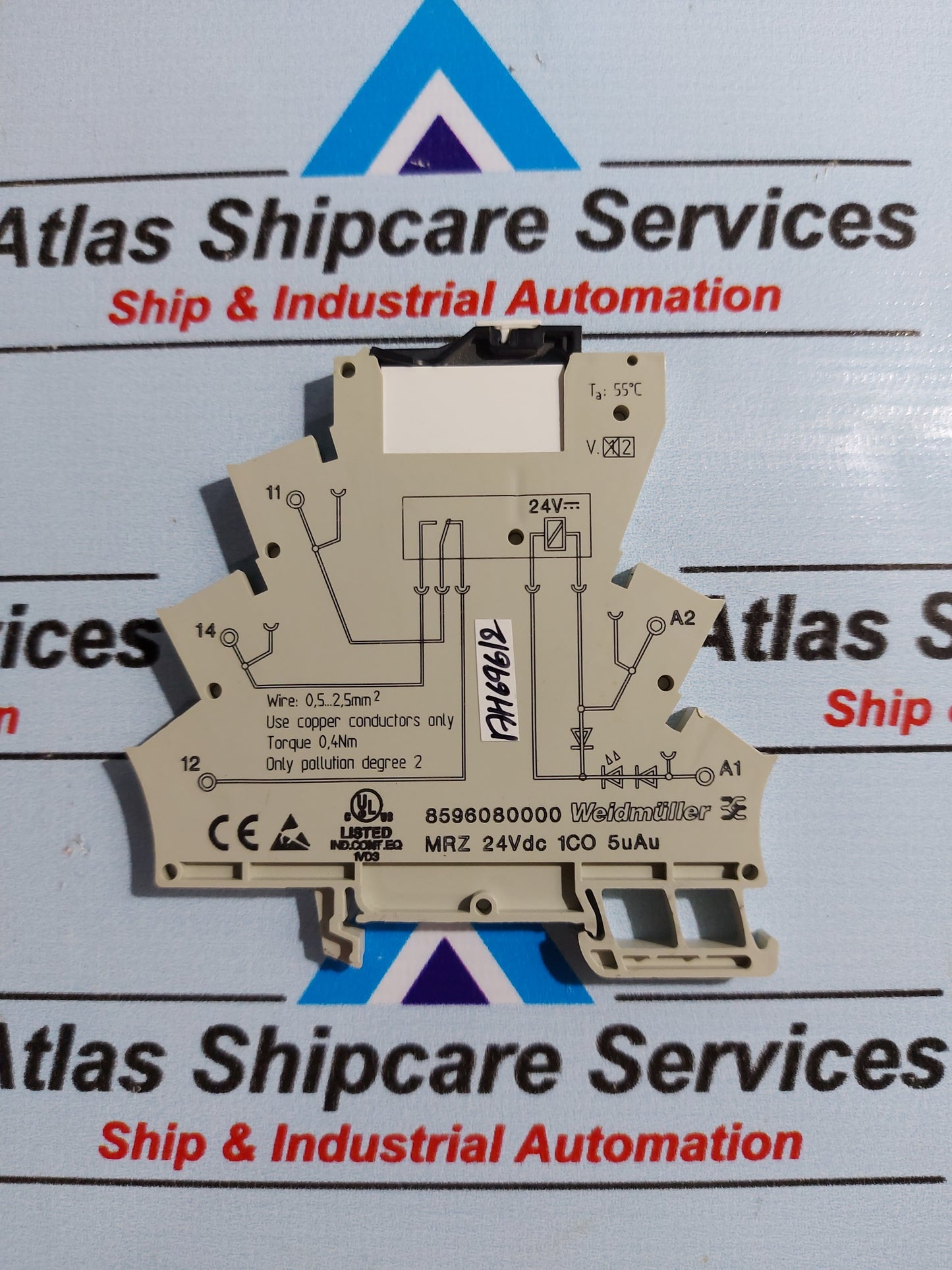 WEIDMULLER 8596080000 POWER RELAY WITH SOCKET MRZ 24VDC 1CO 5UAU