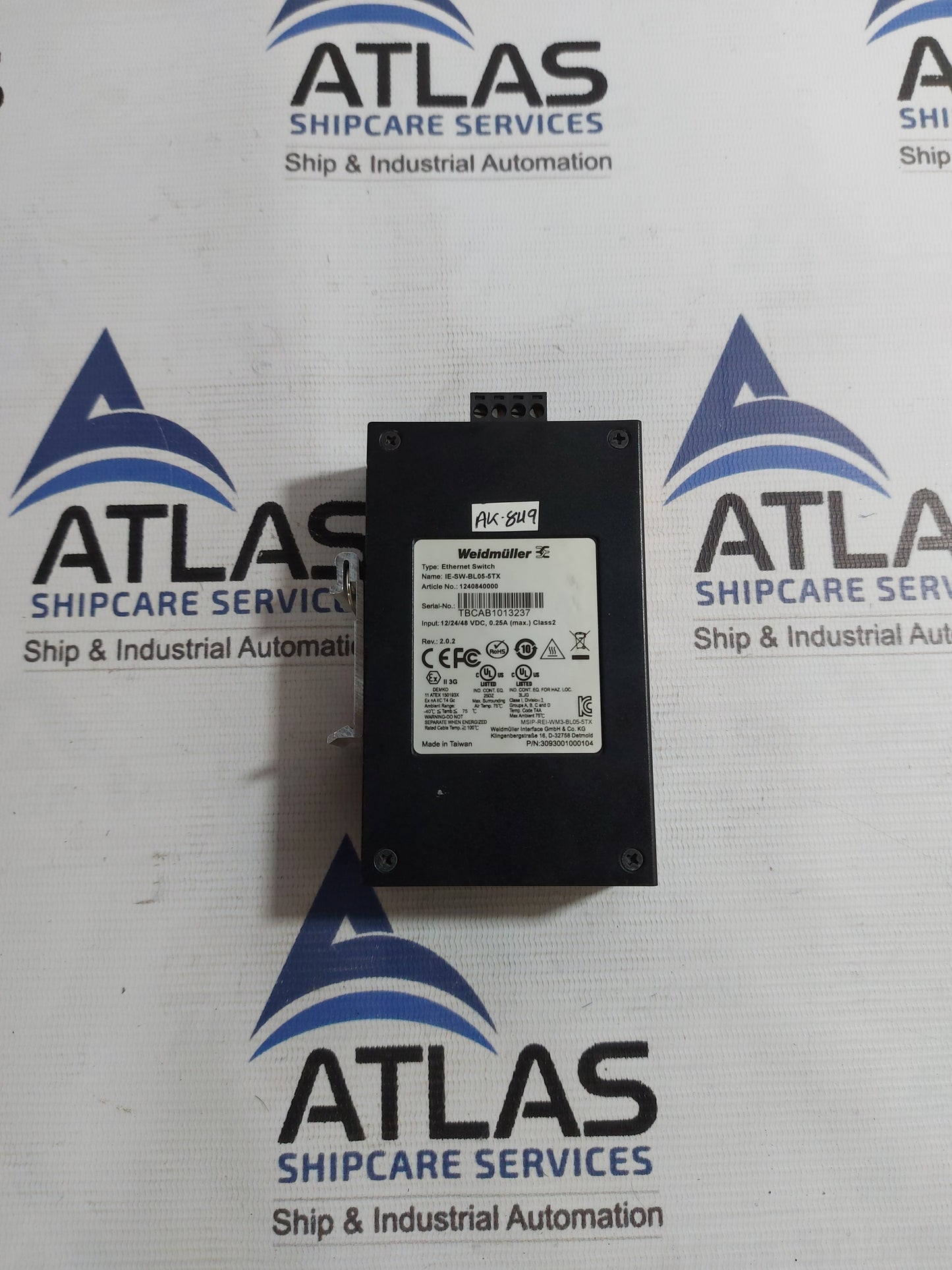 WEIDMULLER IE-SW-BL05-5TX ETHERNET SWITCH 5-PORT 1240840000