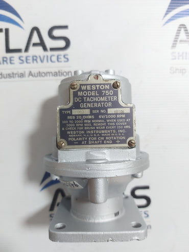 WESTON 750 DC TYPE-K3 TACHOMETER GENERATOR