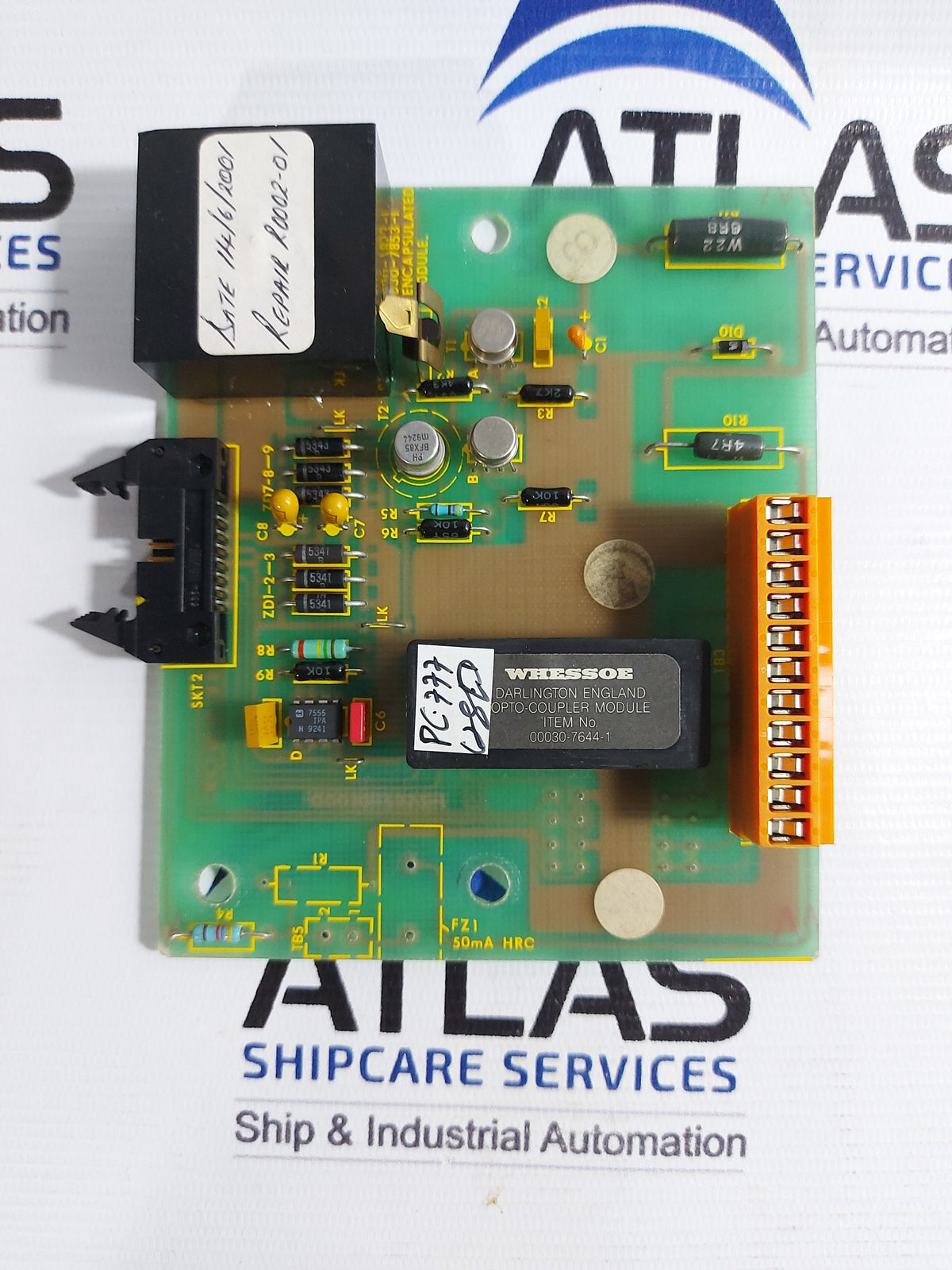WHESSOE 00030-7852-1 PCB CARD 00552-7598-1