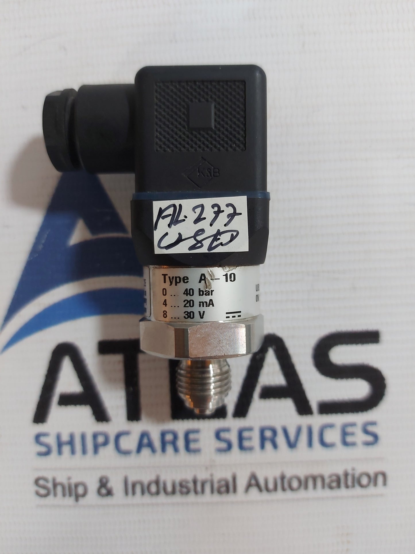 WIKA A-10 PRESSURE SENSOR 12834131 40Bar 4-20mA