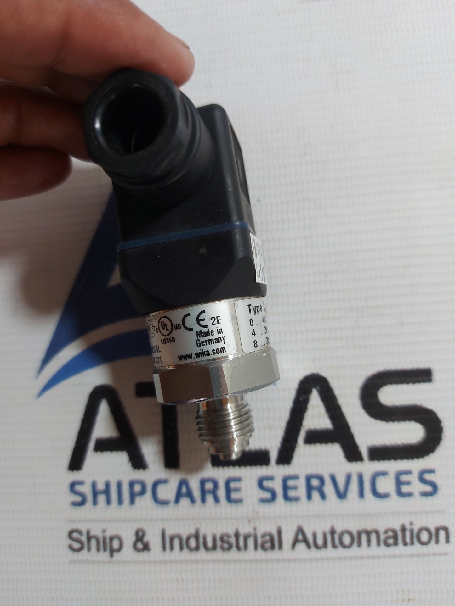 WIKA A-10 PRESSURE SENSOR 12834131 40Bar 4-20mA
