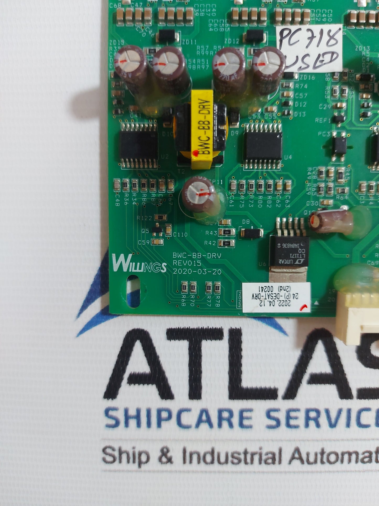 WILLINGS BWC-BB-DRV PCB CARD REV:015