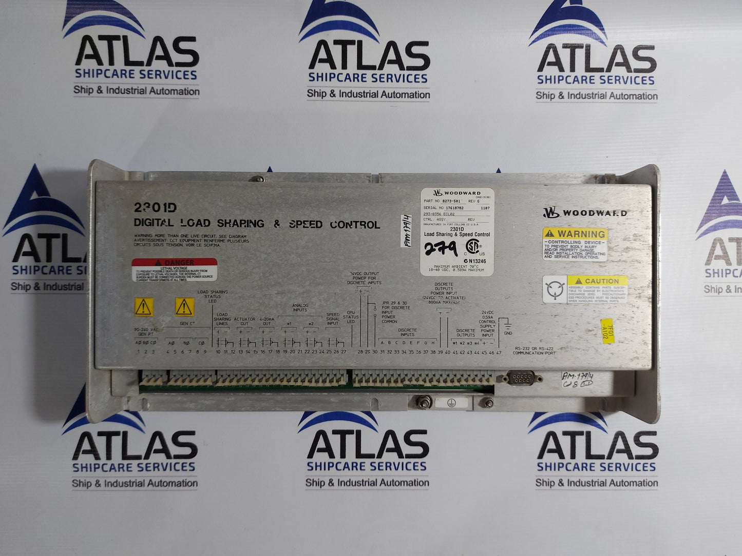 WOODWARD 2301D DIGITAL LOAD SHARING & SPEED CONTROL 8273-501 REV.G