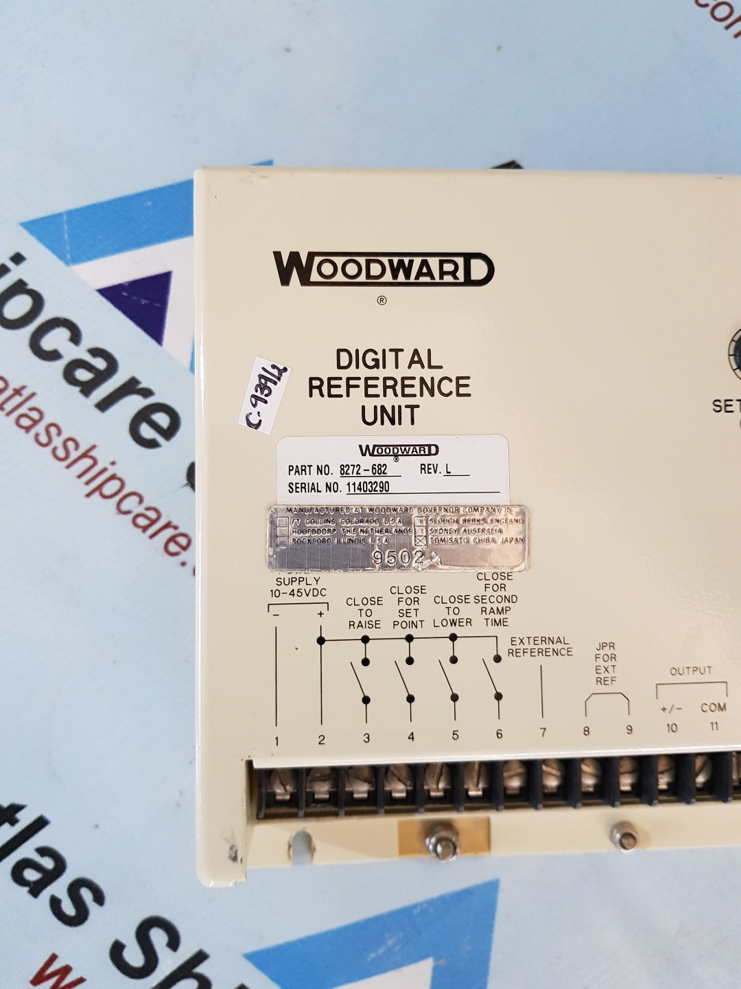 WOODWARD 8272-682 DIGITAL REFERENCE UNIT REV.L