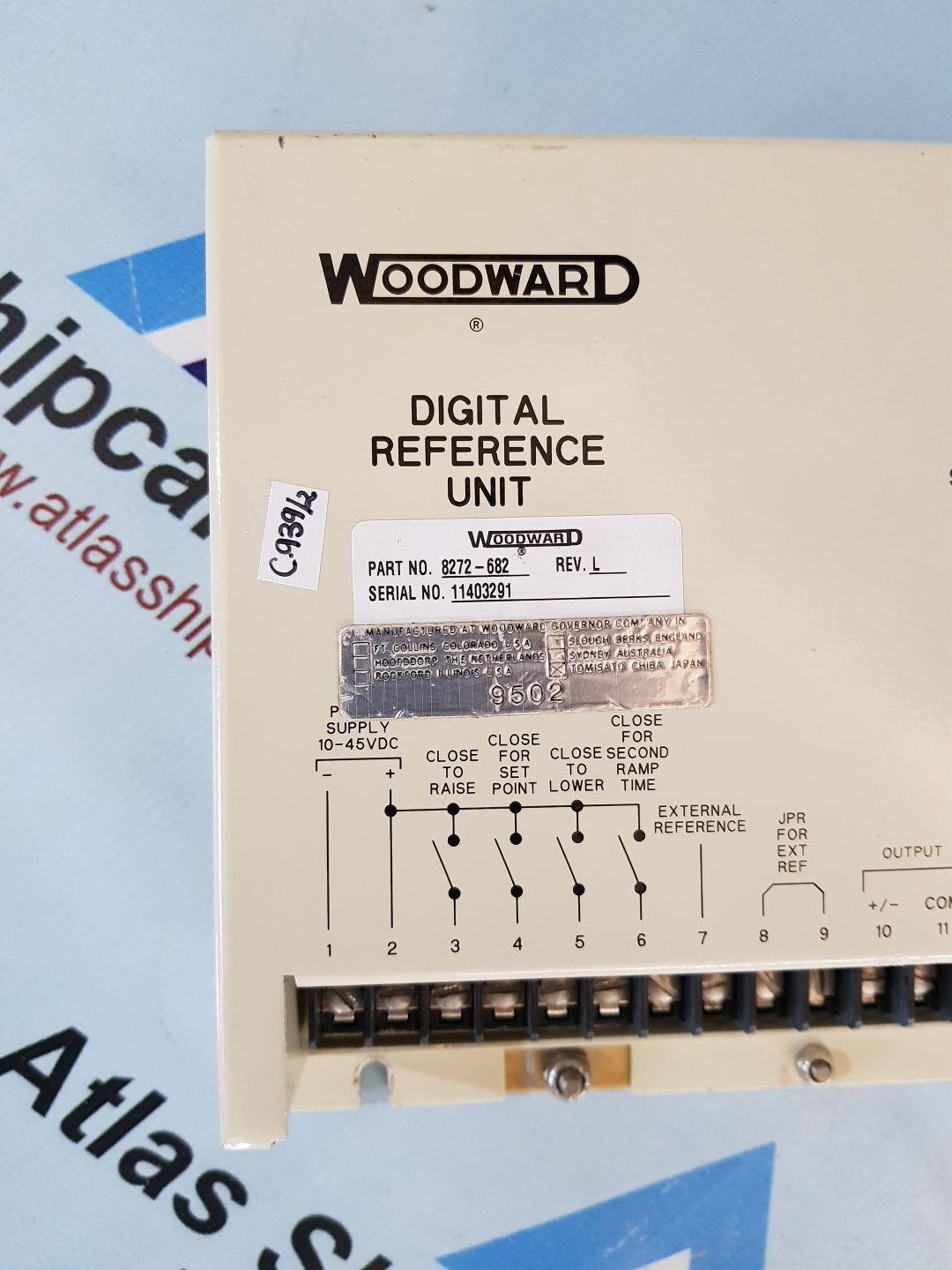 WOODWARD 8272-682 DIGITAL REFERENCE UNIT REV.L