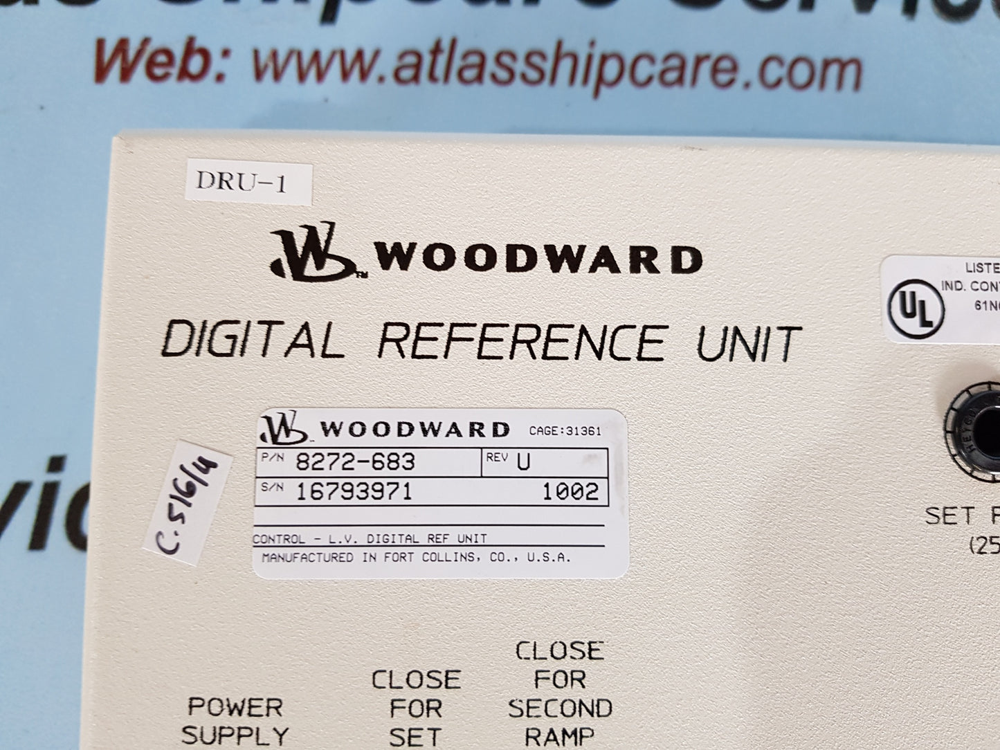 WOODWARD 8272-683 DIGITAL REFERANCE UNIT