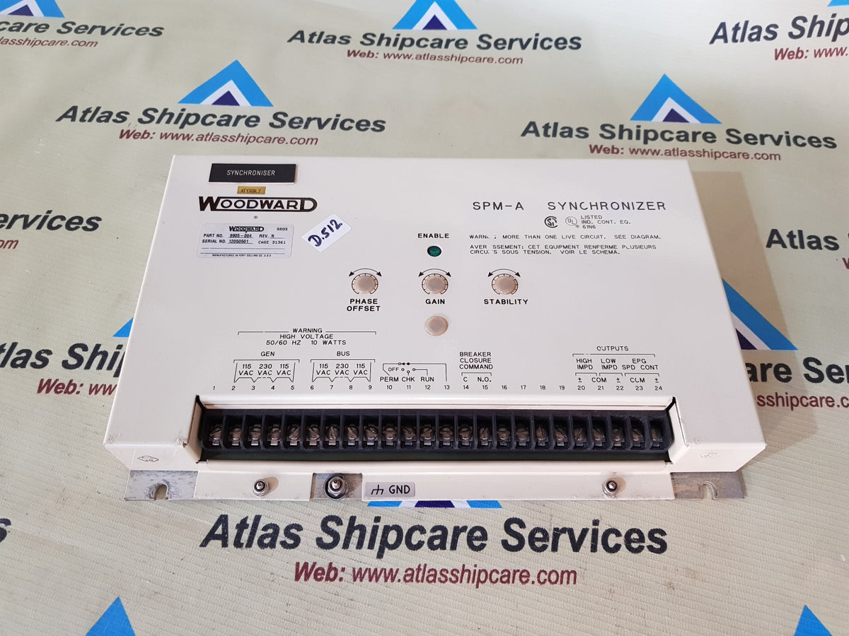 9905 WOODWARD 9905-004 SPM-A SYNCHRONIZER – Atlas Shipcare Services