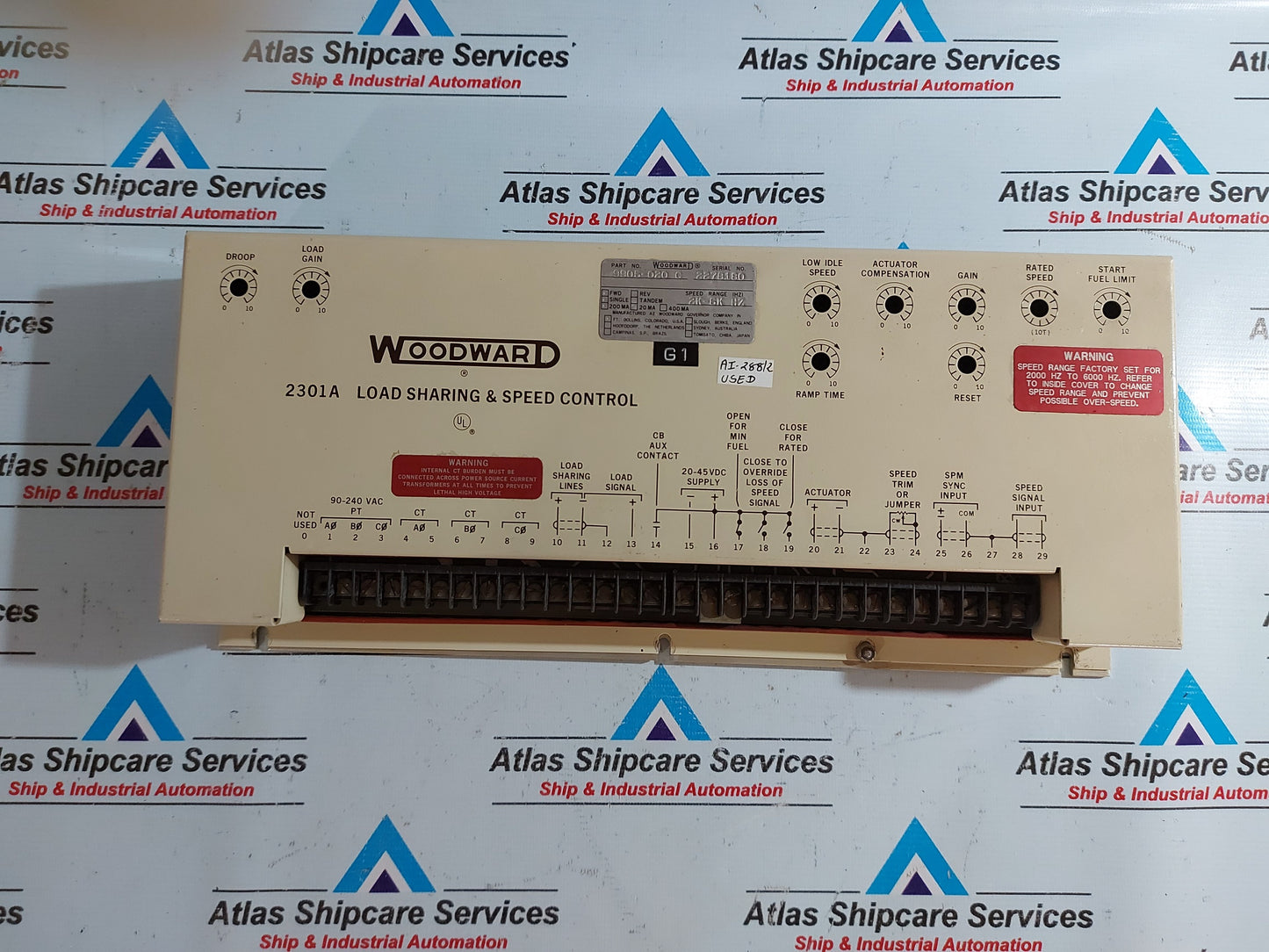 WOODWARD 9905-020 2301A LOAD SHARING & SPEED CONTROL REV.C