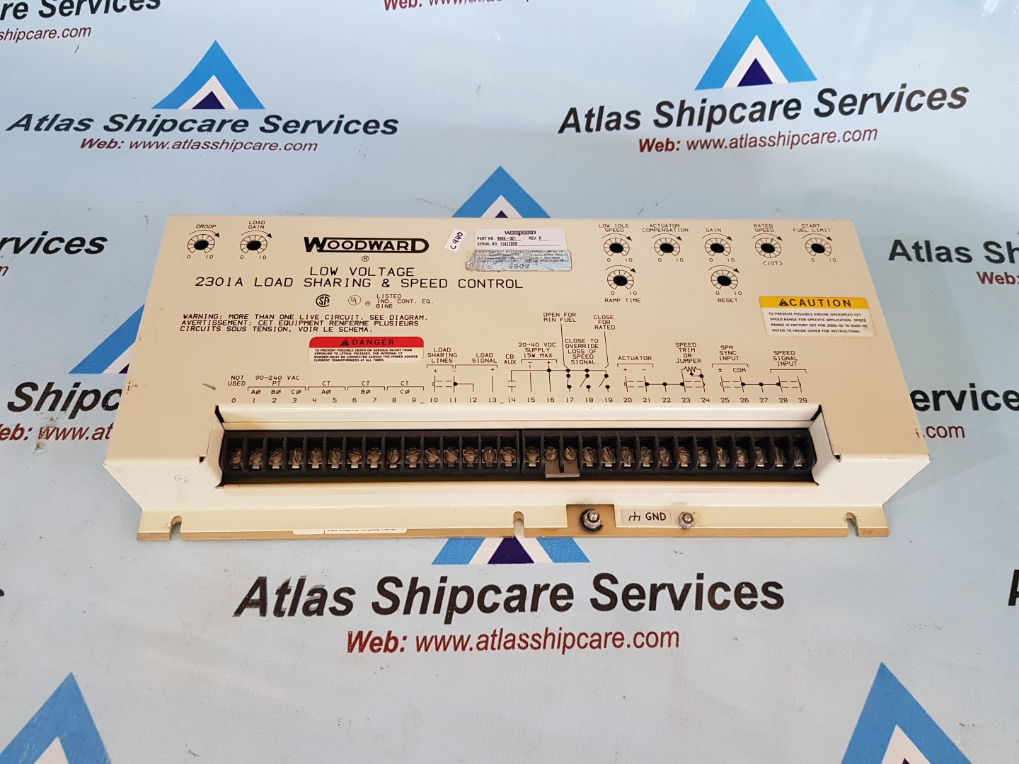 WOODWARD 9905-021 LOW VOLTAGE 2301A LOAD SHARING & SPEED CONTROL