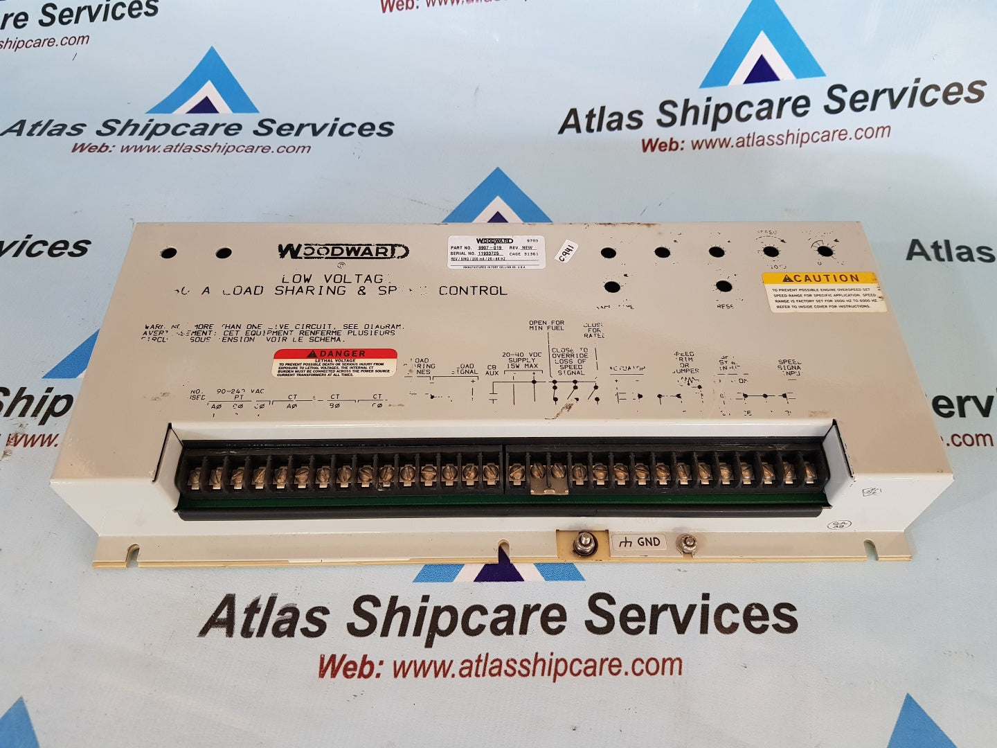 WOODWARD 9907-019 LOW VOLTAGE 2301A LOAD SHARING & SPEED CONTROL