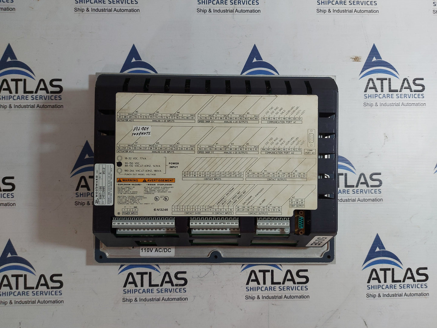 WOODWARD 9907-166 505 TURBINE CONTROL REV: R