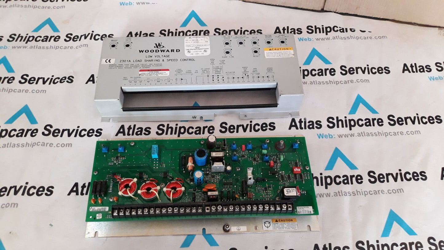 WOODWARD LOW VOLTAGE 2301 A LOAD SHARING & SPEED CONTROL PN 9907 018
