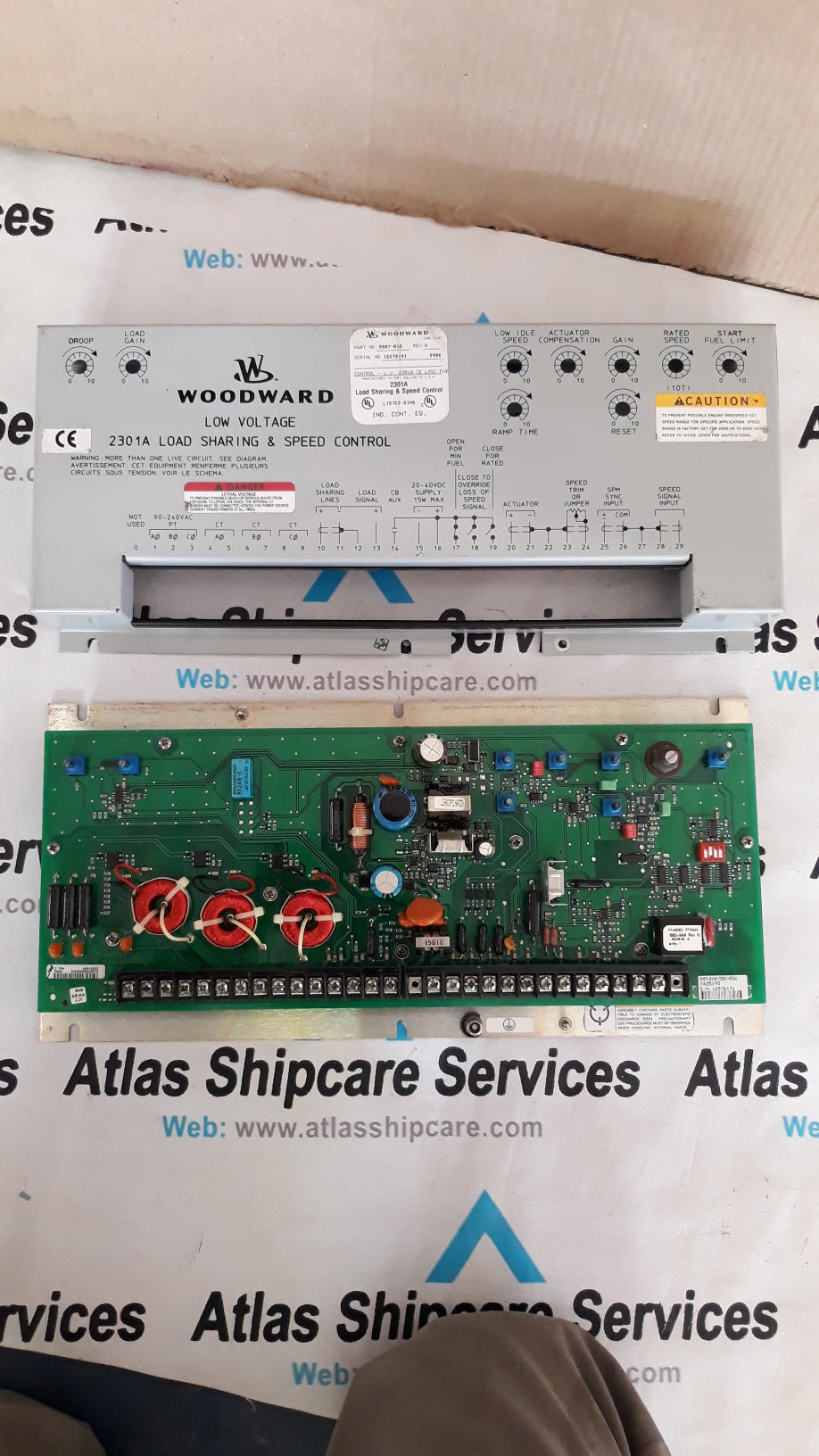 WOODWARD LOW VOLTAGE 2301 A LOAD SHARING & SPEED CONTROL PN 9907 018