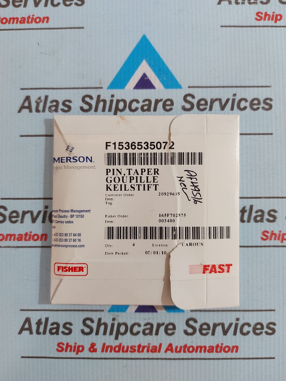 FISHER F1536535072 PIN TAPER