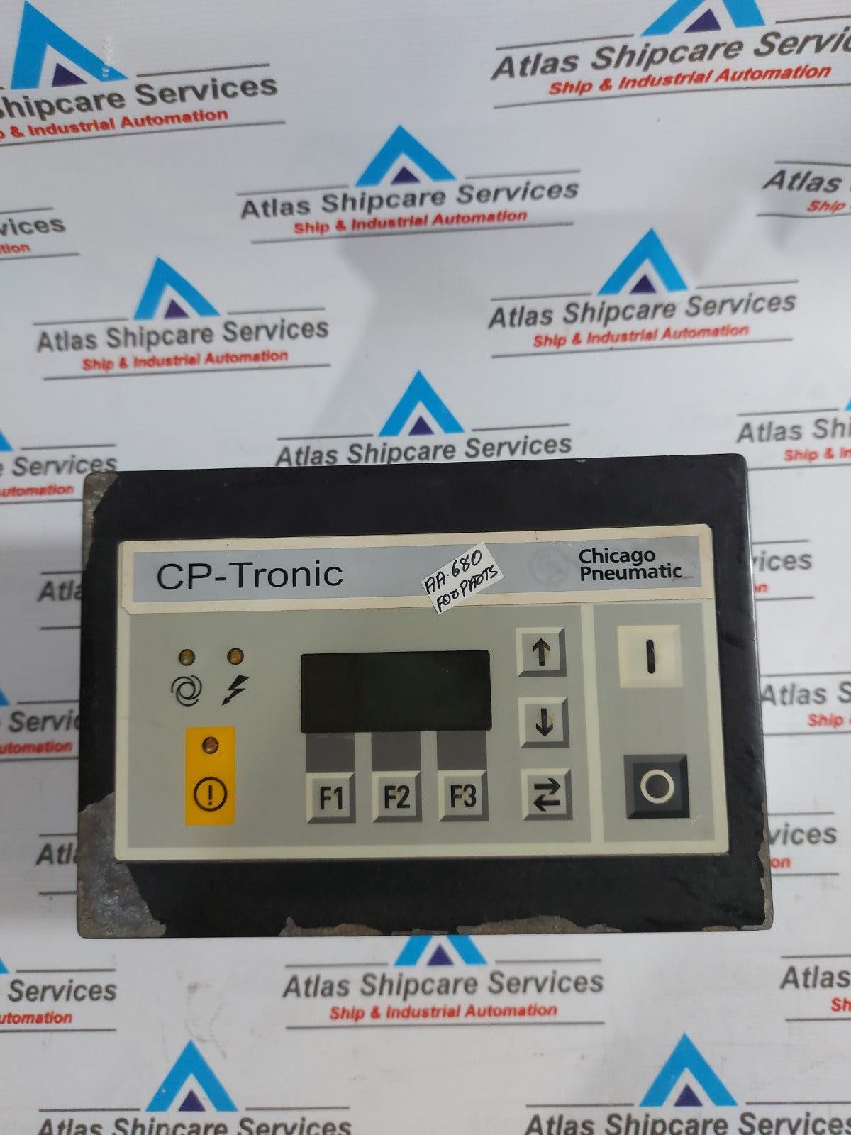 ATLAS COPCO 1900070008 ELEKTRONION COMPRESSOR WITH PROGRAM CONTROLLER PANEL