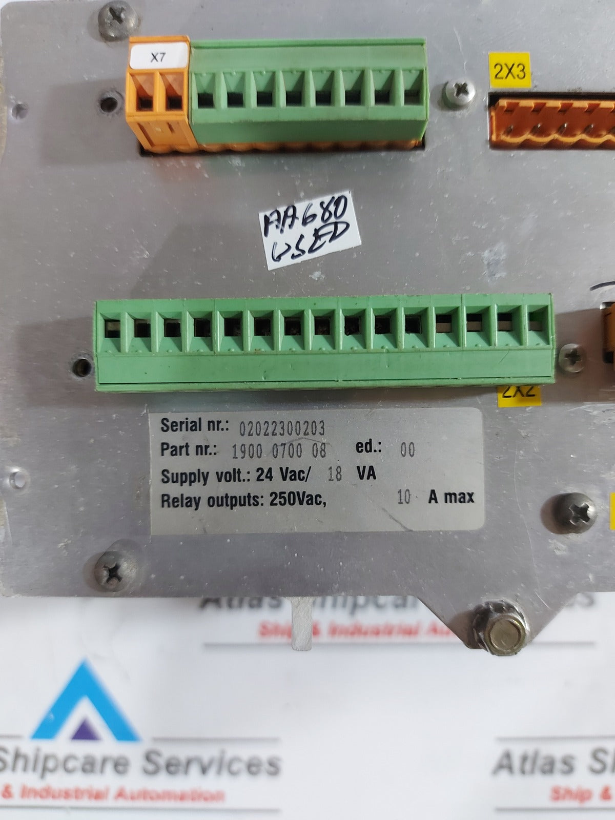 ATLAS COPCO 1900070008 ELEKTRONION COMPRESSOR WITH PROGRAM