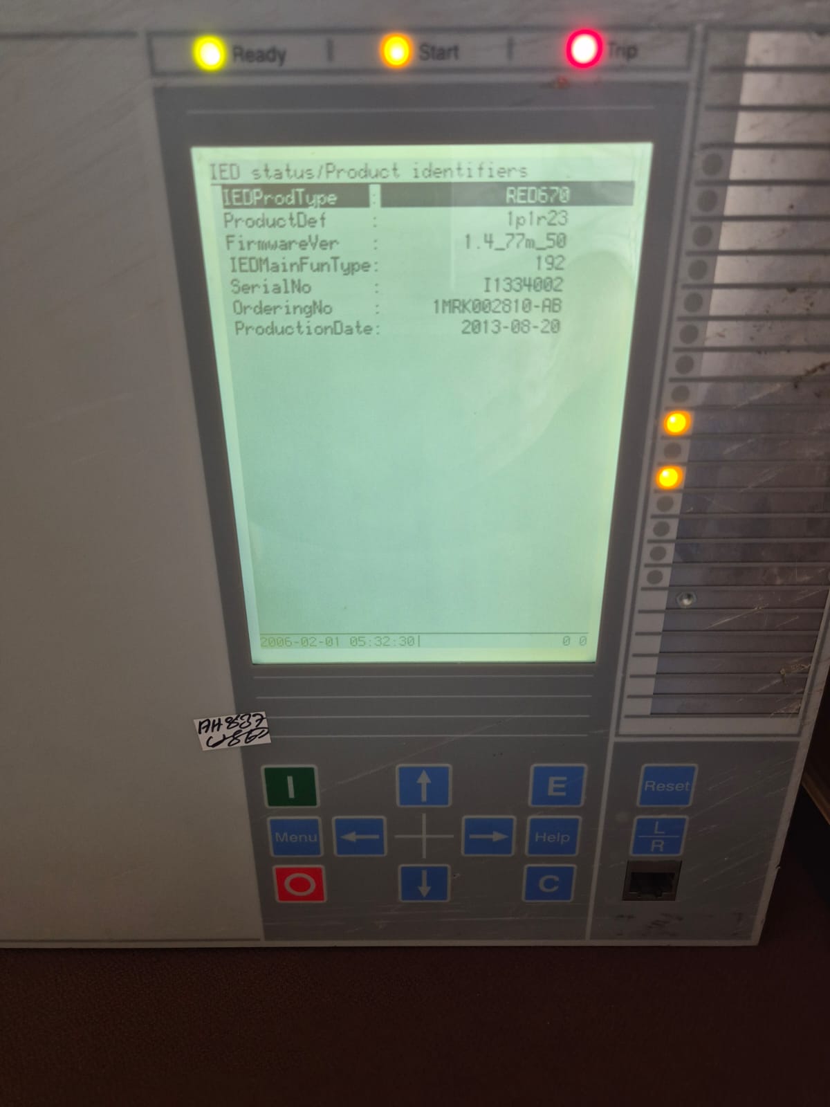 ABB RED670 LINE DIFFERENTIAL PROTECTION RELAY