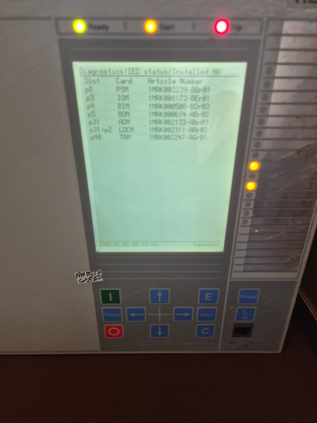 ABB RED670 LINE DIFFERENTIAL PROTECTION RELAY