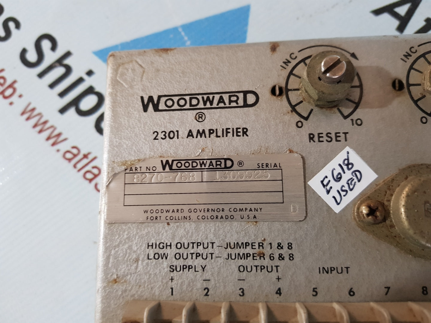 Woodward 8270-768 2301 Amplifier