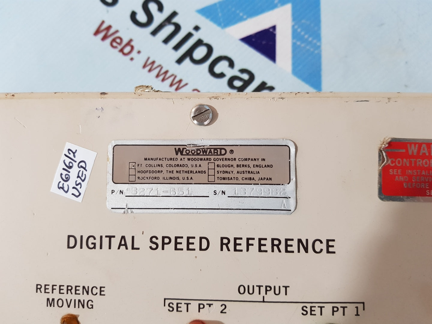 Woodward 8271-651 Digital Speed Reference