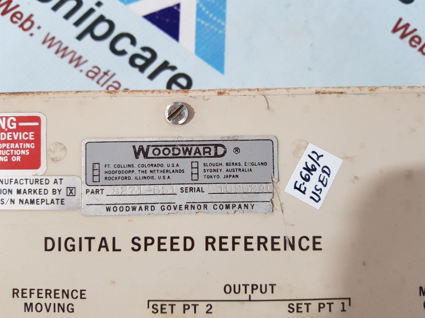 Woodward 8271-651 Digital Speed Reference