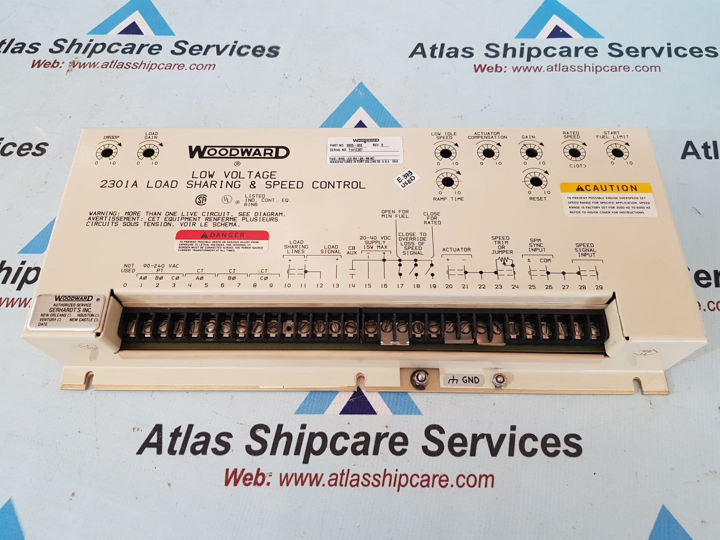 Woodward 9905-020 Low Voltage 2301A Load Sharing & Speed Control