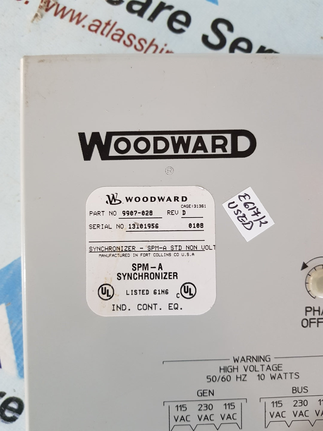 Woodward 9907-028 SPM-A Synchronizer