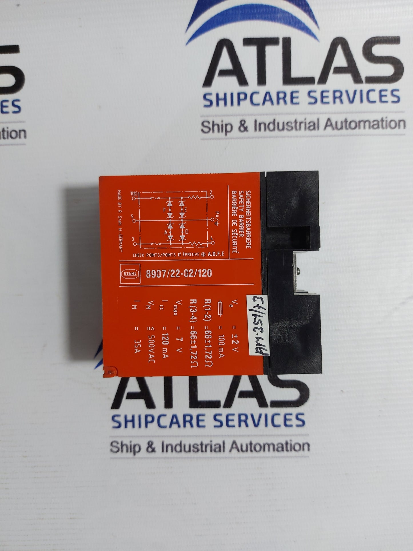 YAMATAKE-HONEYWELL STAHL 8907/22-02/120 SAFETY BARRIER