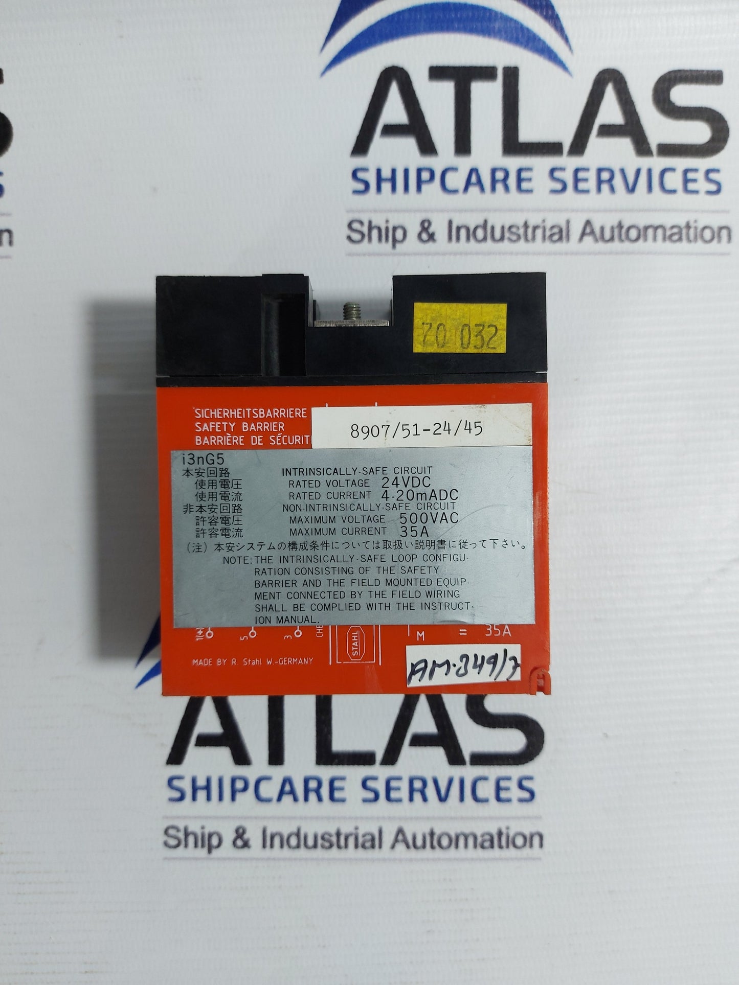 YAMATAKE-HONEYWELL STAHL 8907/51-24/45 SAFETY BARRIER