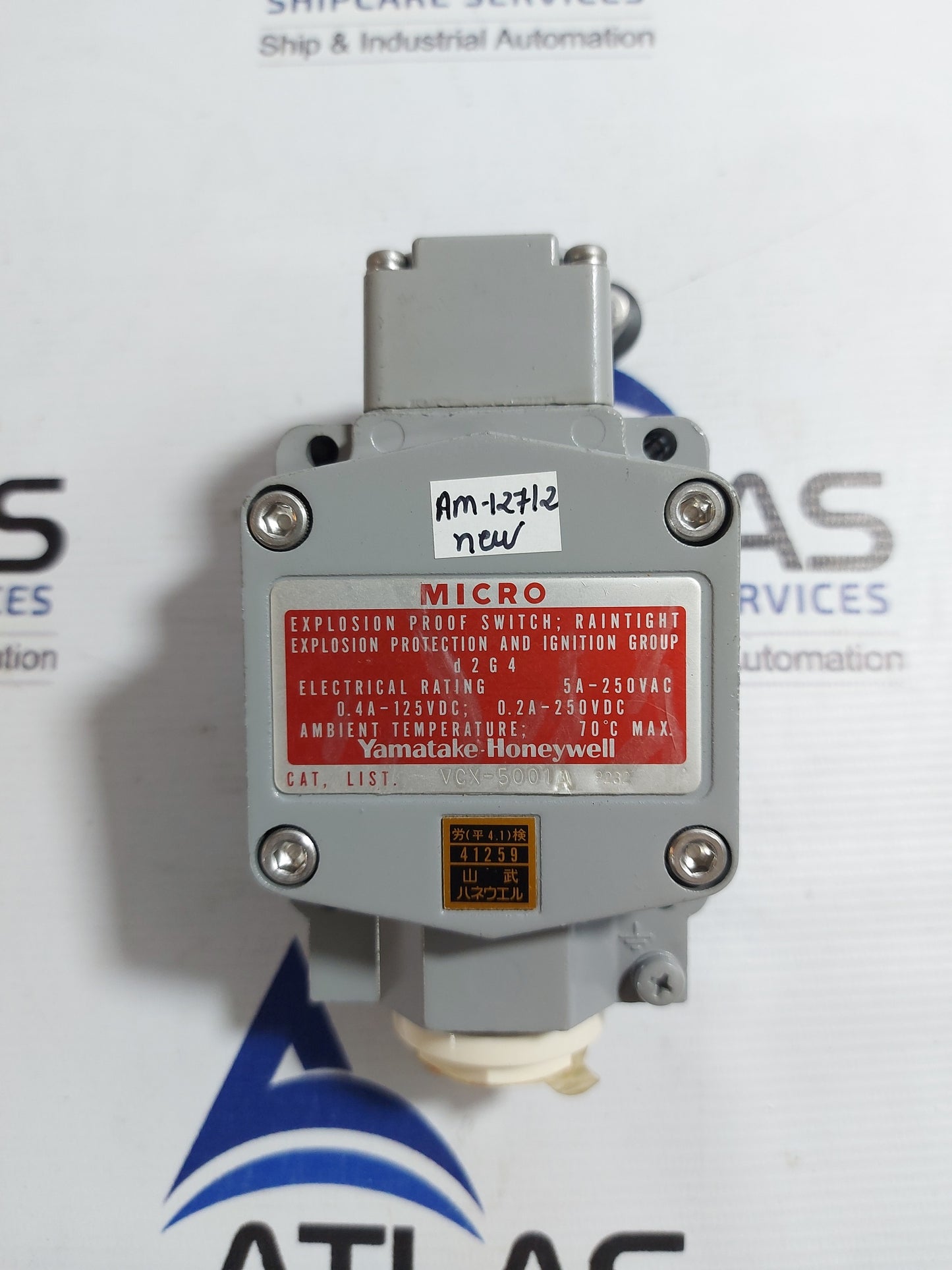 YAMATAKE-HONEYWELL VCX-5001A MICRO EXPLOSION PROOF SWITCH D2G4