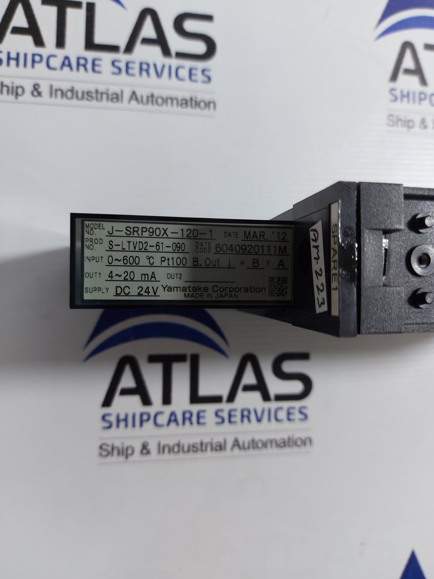 YAMATAKE AZBIL J-SRP90X-120-1 TEMPERATURE TRANSMITTER 0~600'C PT100