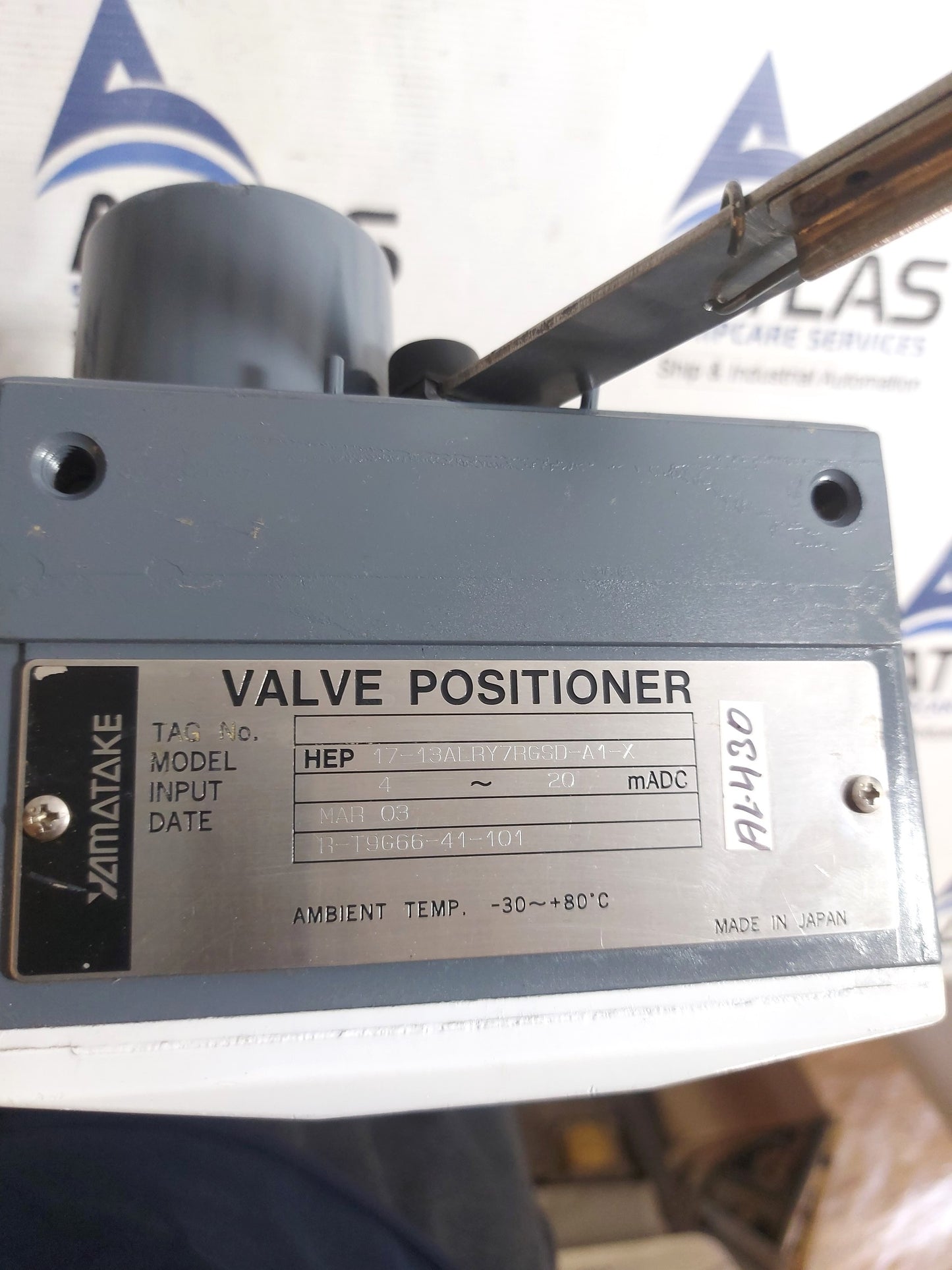 YAMATAKE HEP 17-13ALRY7RGSD-A1-X VALVE POSITIONER