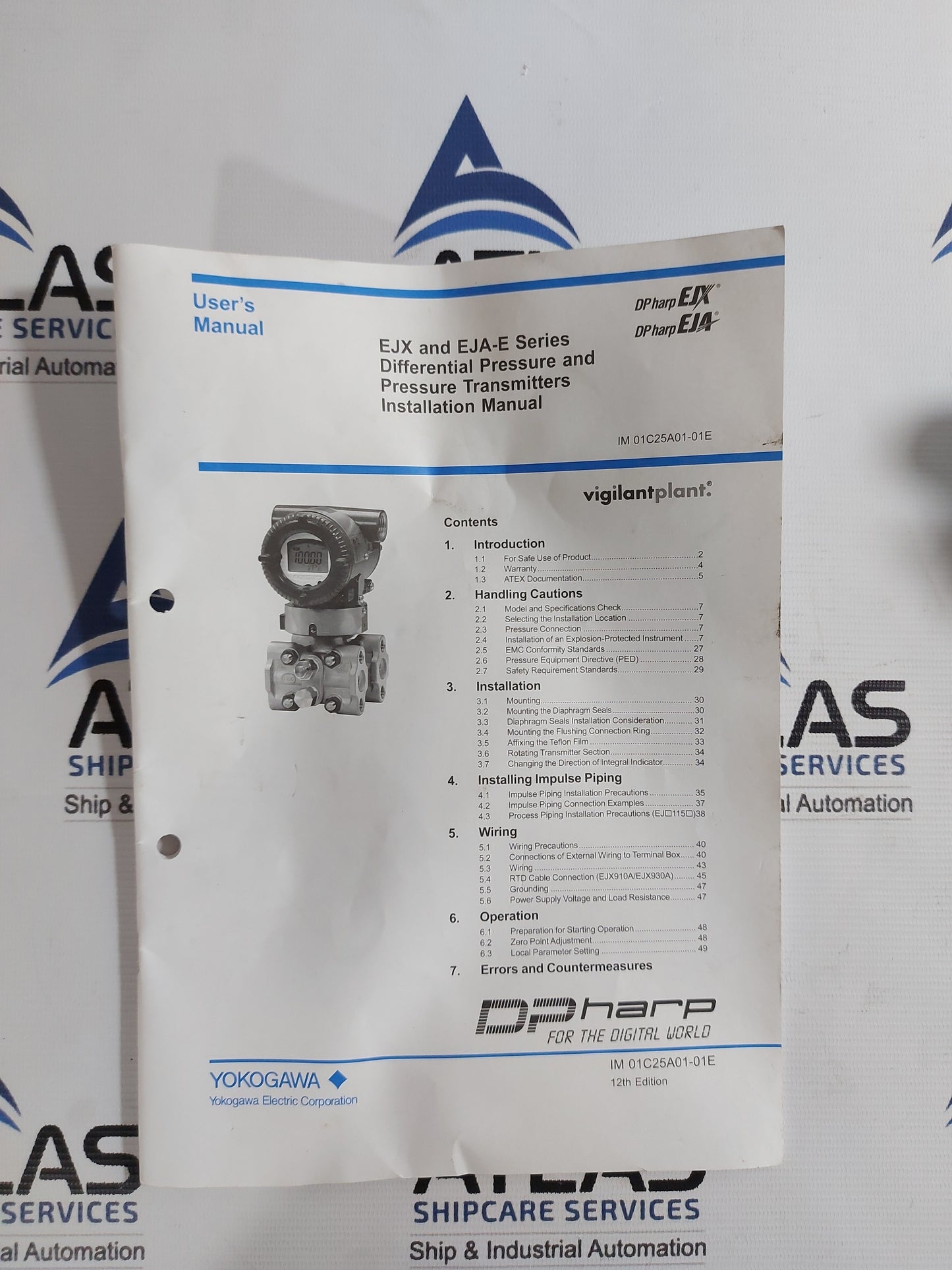 YOKOGAWA EJA530E GAUGE PRESSURE TRANSMITTER EJA530E-JBS4N-01CDL/SU21/N4/M15