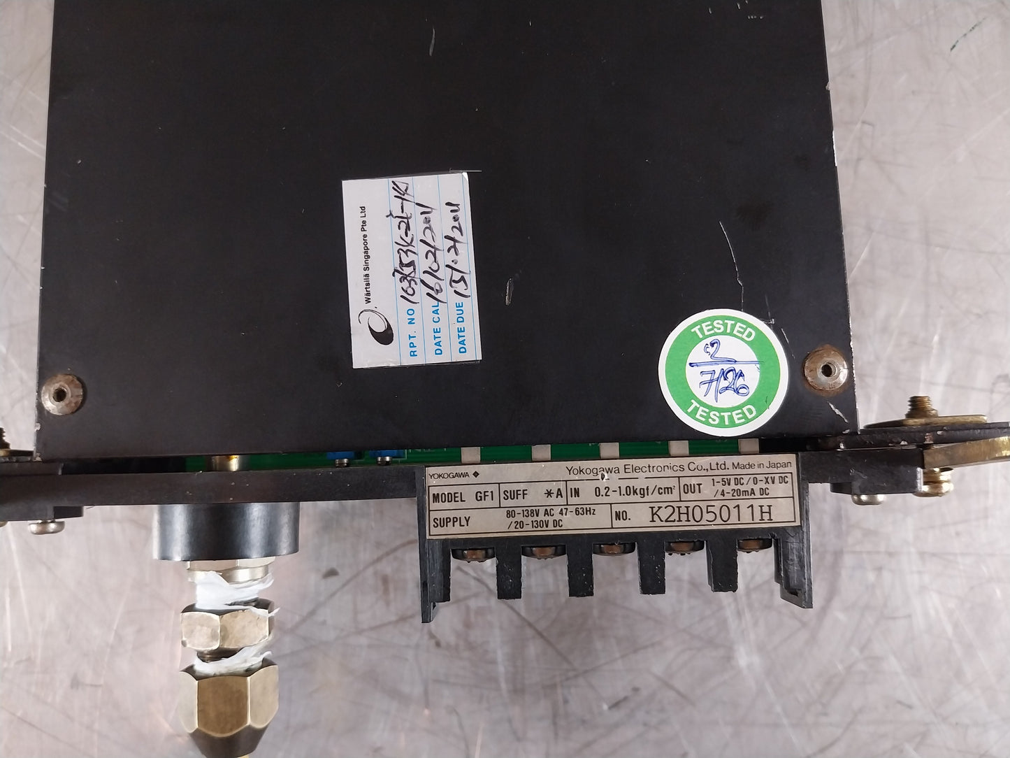 YOKOGAWA GF1 PNEUMATIC TO ELECTRICAL CONVERTER WITH HB ENCLOSURE