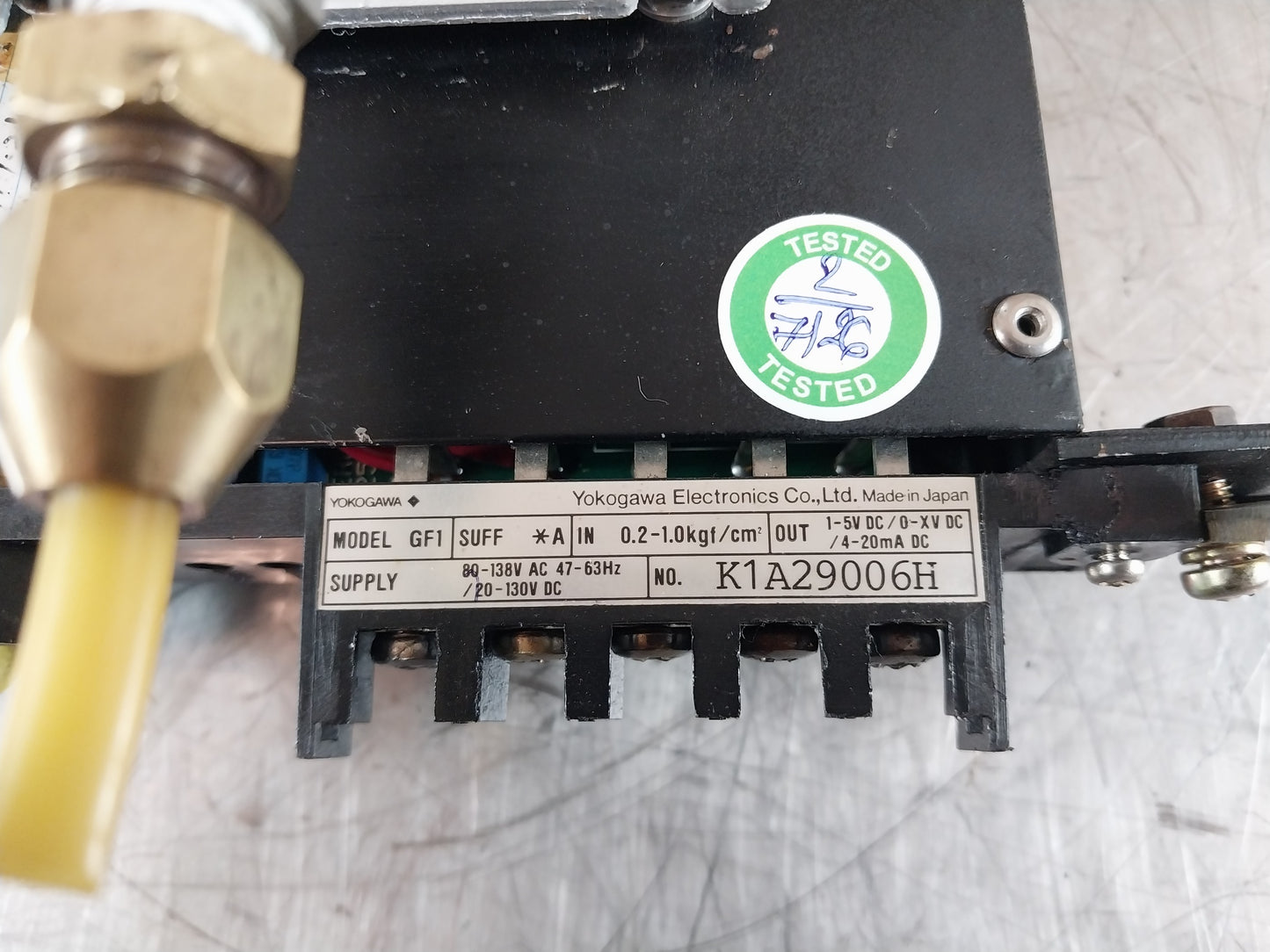 YOKOGAWA GF1 PNEUMATIC TO ELECTRICAL CONVERTER WITH PRESSURE TRANSMITTER