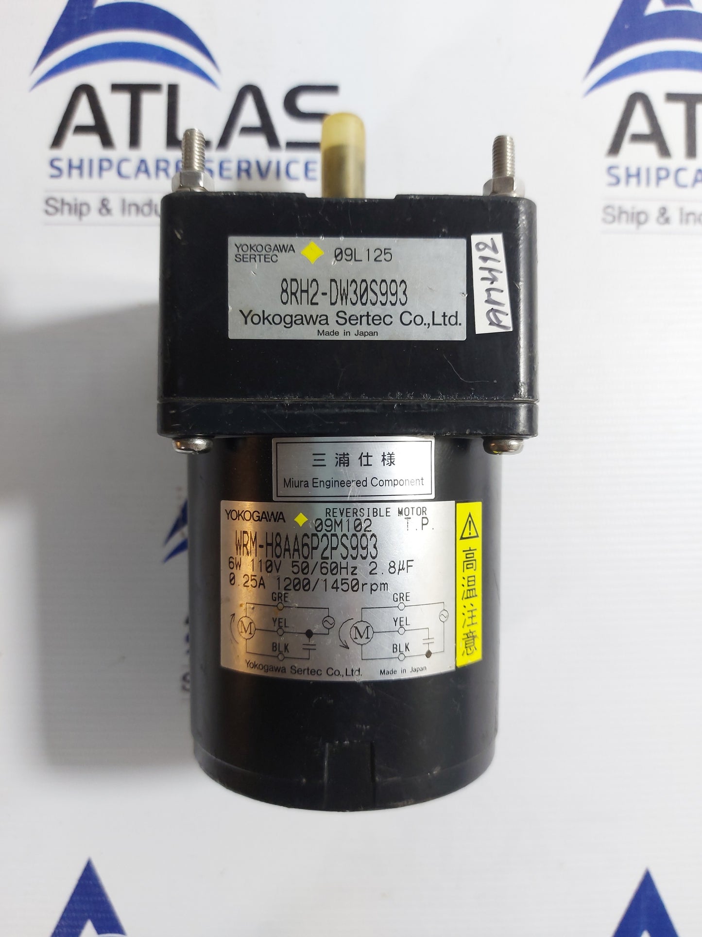 YOKOGAWA SERTEC 8RH2-DW30S993 REVERSIBLE MOTOR 6W 110V