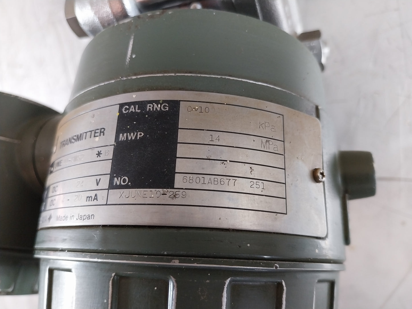 YOKOGAWA UNI UNE11-SMS2*B PRESSURE TRANSMITTER 24V 4-20mA