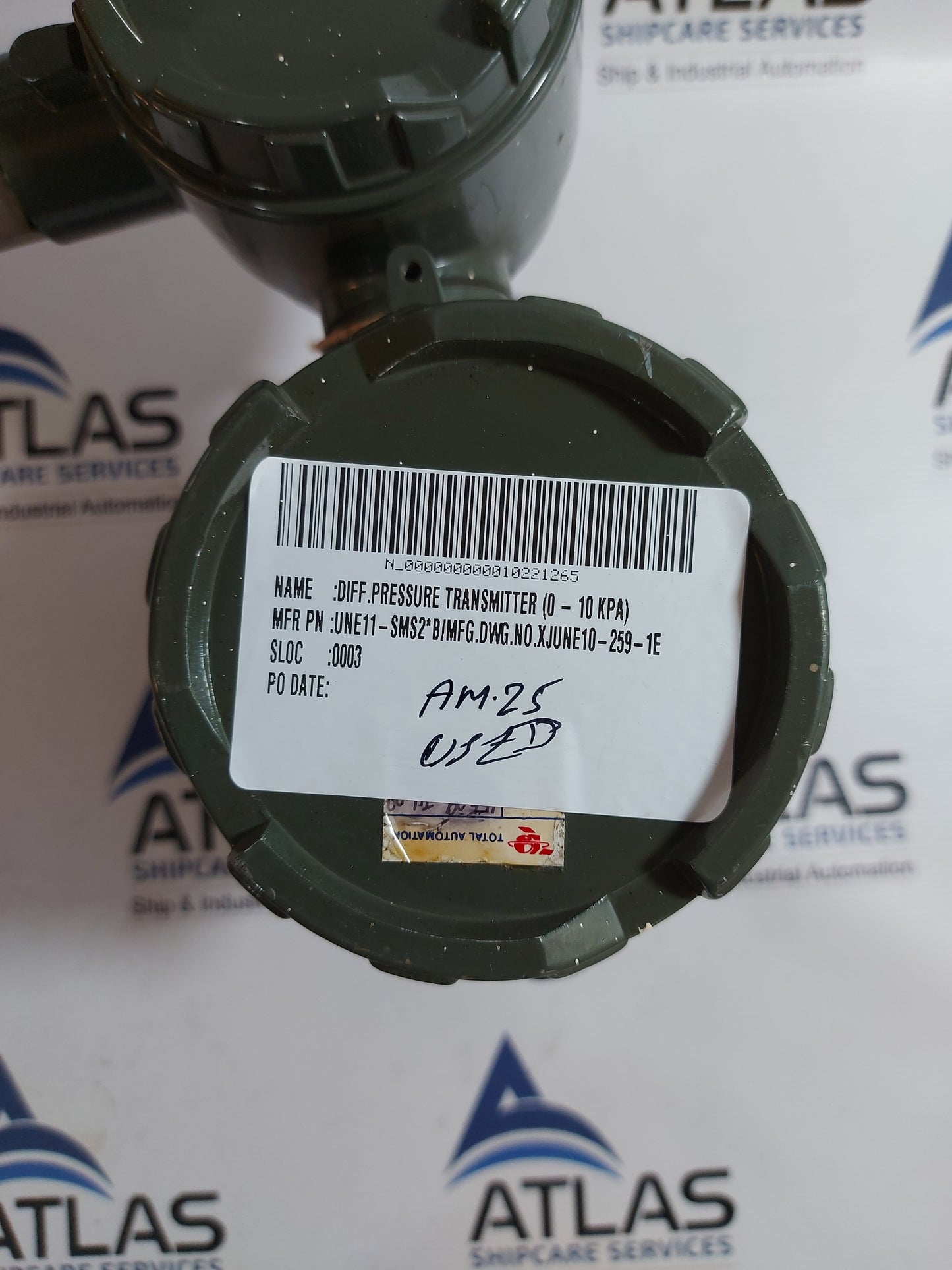 YOKOGAWA UNI UNE11-SMS2*B PRESSURE TRANSMITTER /CAL-P/SSB-S/Z