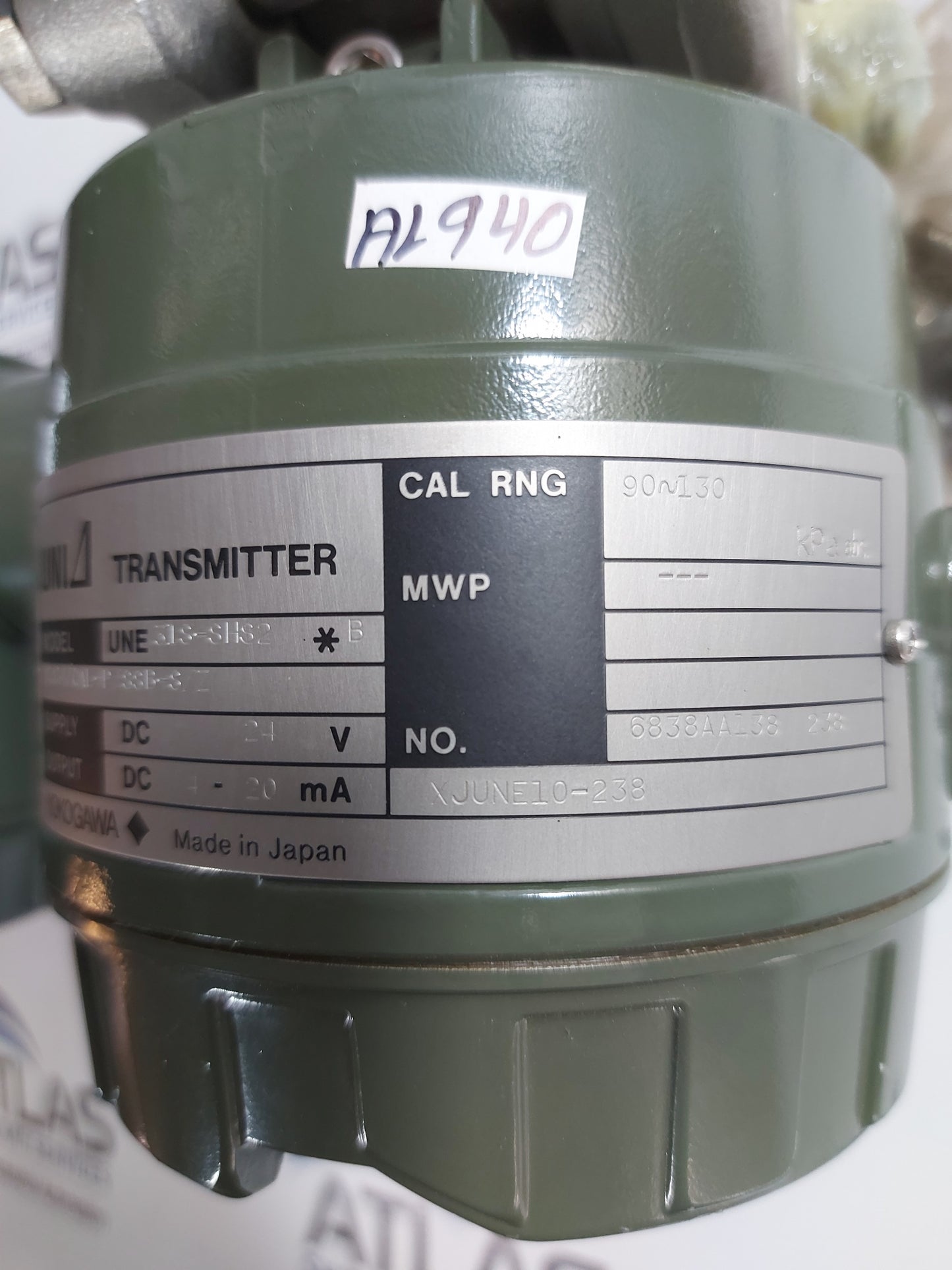YOKOGAWA UNI UNE 31S-SHS2*B TWO-WIRE PRESSURE TRANSMITTER 24V 4-20mA