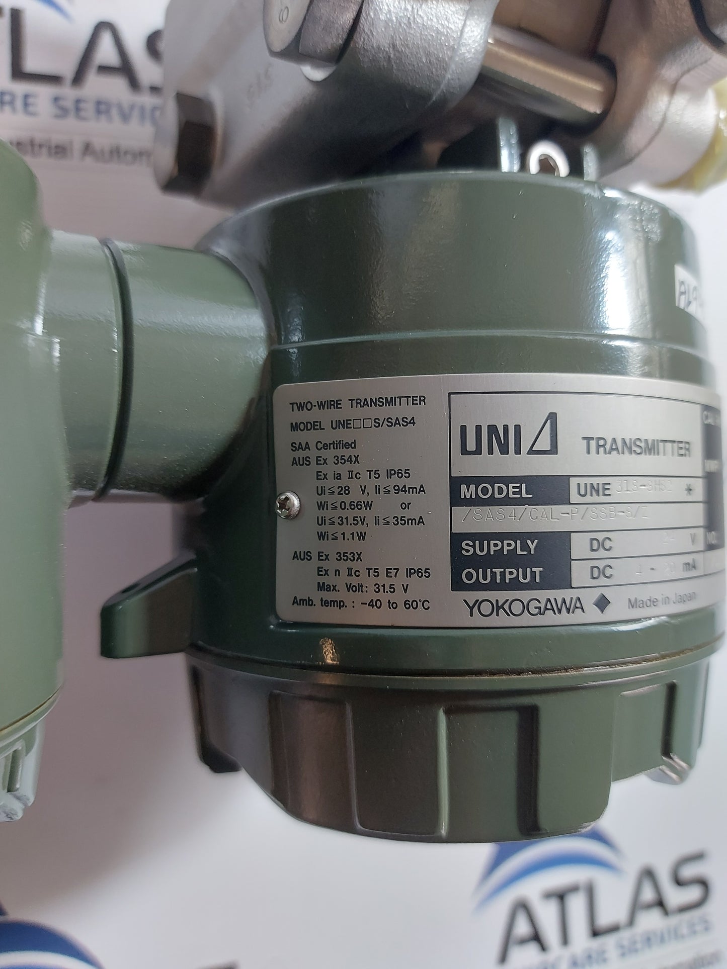 YOKOGAWA UNI UNE 31S-SHS2*B TWO-WIRE PRESSURE TRANSMITTER 24V 4-20mA
